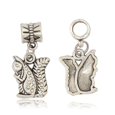 Tibetan Style Alloy European Dangle Beads Large Hole Squirrel Beads Antique Silver 27mm Hole 5mm Squirrel about 16x13x3mm
Tibetan Style Alloy European Dangle Beads Large Hole Squirrel Beads Antique Silver 27mm Hole 5mm Squirrel about 16x13x3mm