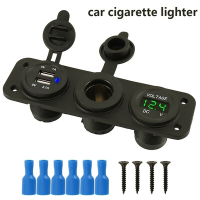 3 In 1 Car Charger Plug 42A Dual USB Adapter12V24V Car Socket Digital Voltmeter for Car Motorcycle Motorbike Boat
3 In 1 Car Charger Plug 42A Dual USB Adapter12V24V Car Socket Digital Voltmeter for Car Motorcycle Motorbike Boat