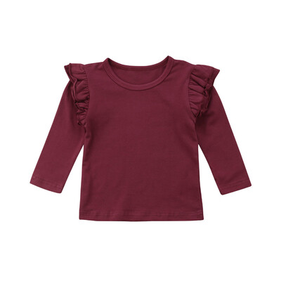 Baby Girl Toddler Kids Cotton Ruffle Long Sleeve Tops Tee Shirt Clothes Solid Color T-shirt
Baby Girl Toddler Kids Cotton Ruffle Long Sleeve Tops Tee Shirt Clothes Solid Color T-shirt