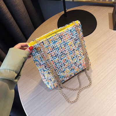 Popular weaving wind small bag female 2019 new wave Korean version of the wild hit color Messenger bag fashion chain shoulder bag
Popular weaving wind small bag female 2019 new wave Korean version of the wild hit color Messenger bag fashion chain shoulder bag