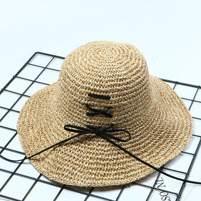 Korean foldable handmade straw hat summer strap hat eaves seaside sunshade hat sunscreen Holiday Beach sunshade hat
Korean foldable handmade straw hat summer strap hat eaves seaside sunshade hat sunscreen Holiday Beach sunshade hat