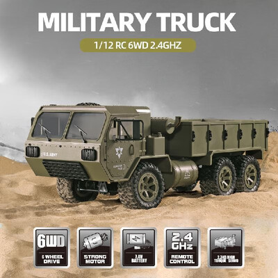 Fayee 112 RC 6WD 24GHz Military Truck Army Truck Off-road Car RTR Car Gift for Adults Kids Boys
Fayee 112 RC 6WD 24GHz Military Truck Army Truck Off-road Car RTR Car Gift for Adults Kids Boys