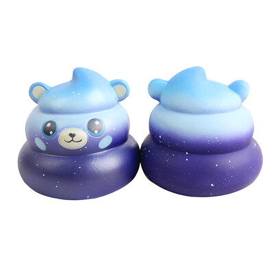 Gotoamei Cartoon Bear Poo Scented Slow Rising Squeeze Toys Collection Stress Reliever Toy