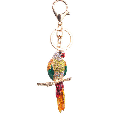 Diamond parrot alloy key chain bag mobile phone accessories car pendant travel commemorative gift
Diamond parrot alloy key chain bag mobile phone accessories car pendant travel commemorative gift