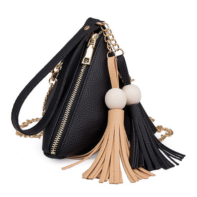 Trendy Small Purse Fringe Bag Ladies Wallet Triple-cornered Womens Clutches Casual PU leather Shoulder Bags Hand bag
Trendy Small Purse Fringe Bag Ladies Wallet Triple-cornered Womens Clutches Casual PU leather Shoulder Bags Hand bag