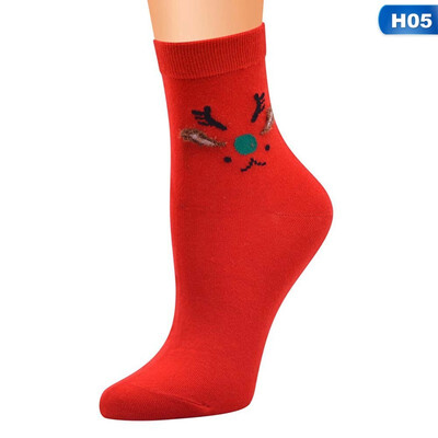 Lovely Christmas Socks WomenGift Santa Claus Deer Warm Winter Funny Socks