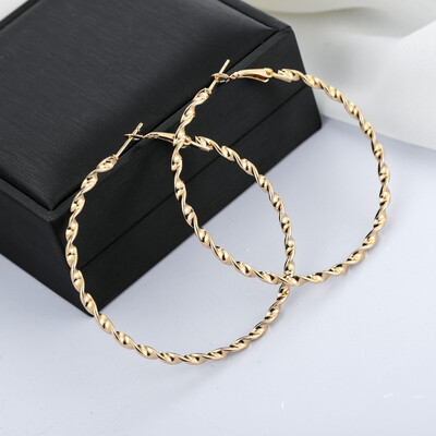 EK914 Simple Gold Color Big Hoop Earring For Women Statement Fashion Large Circle Round Earrings Party Jewelry Accessories
EK914 Simple Gold Color Big Hoop Earring For Women Statement Fashion Large Circle Round Earrings Party Jewelry Accessories
