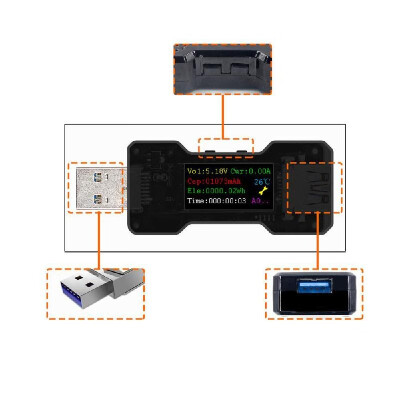 FNB18 USB Tester DC Digital Voltmeter Amp Current Voltage Meter Amp Voltmeter Detector Power Bank Charger Indicator
FNB18 USB Tester DC Digital Voltmeter Amp Current Voltage Meter Amp Voltmeter Detector Power Bank Charger Indicator