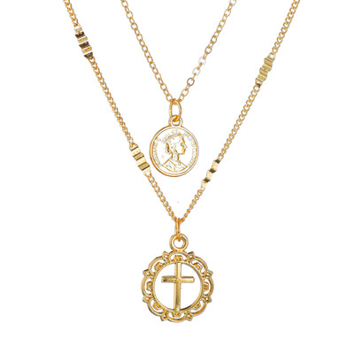 Vitange Multi Layer Letters Round Cross Heart Moon Necklaces & Pendants For Women Party Gifts Trendy Charm Gold Necklace Jewelry
Vitange Multi Layer Letters Round Cross Heart Moon Necklaces & Pendants For Women Party Gifts Trendy Charm Gold Necklace Jewelry