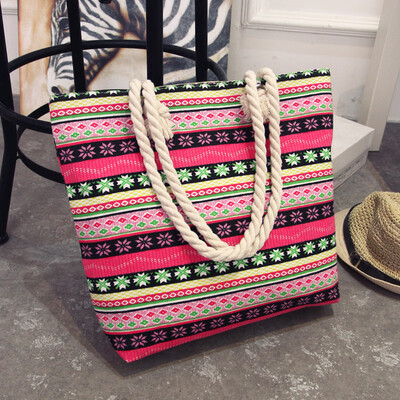 Summer Shopping Big Bag floral Messenger Bags Women Canvas bohemian style striped Shoulder Beach Bag Female Casual Tote
Summer Shopping Big Bag floral Messenger Bags Women Canvas bohemian style striped Shoulder Beach Bag Female Casual Tote