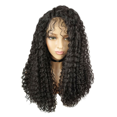 Women Lace Front Side Parting Kinky Curly Synthetic Hair Wig
Women Lace Front Side Parting Kinky Curly Synthetic Hair Wig