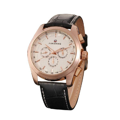 FORSINING Fashion Calendar Date Week Leather Band Watch Men Automatic Mechanical Wristwatch
FORSINING Fashion Calendar Date Week Leather Band Watch Men Automatic Mechanical Wristwatch