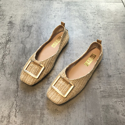 Small fresh shoes women fall fashion flat sole metal buckle bow straw grandma shoes tide
Small fresh shoes women fall fashion flat sole metal buckle bow straw grandma shoes tide
