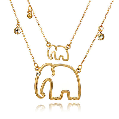 New Pattern Ornaments Fashion Geometry Metal Out Elephants Choker Goth Drip Pendeloque Cut Necklace Multi-storey Clavicle Chain
New Pattern Ornaments Fashion Geometry Metal Out Elephants Choker Goth Drip Pendeloque Cut Necklace Multi-storey Clavicle Chain