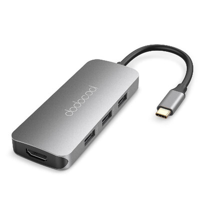 dodocool 7-in-1 Multifunction USB-C Hub with Power Delivery 4K HD Output Port SD TF Card Reader PD Charging Port&3 USB 30 P
dodocool 7-in-1 Multifunction USB-C Hub with Power Delivery 4K HD Output Port SD TF Card Reader PD Charging Port&3 USB 30 P