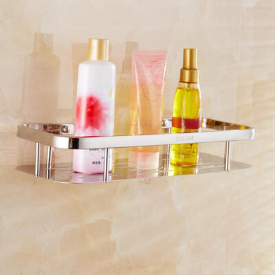 Greensen 304 Stainless Steel Bathroom Shelf Single Layer Square Storage Rack Shower Supply Organizer
Greensen 304 Stainless Steel Bathroom Shelf Single Layer Square Storage Rack Shower Supply Organizer