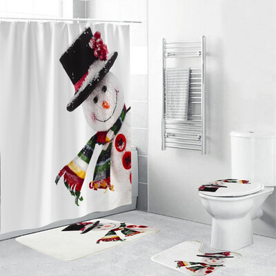 〖Follure〗4Pcs Christmas shower Curtain Bathroom Anti-slip Carpet Rug Toilet Cover Mat Set
〖Follure〗4Pcs Christmas shower Curtain Bathroom Anti-slip Carpet Rug Toilet Cover Mat Set