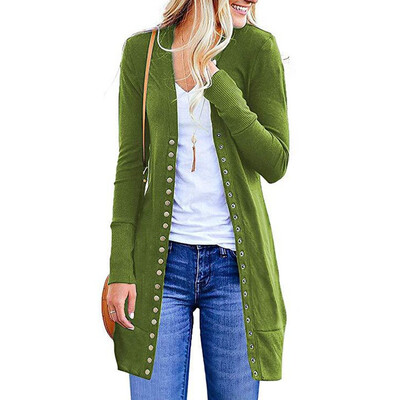 Roseonmyhand Womens Fashion Solid Color Long-Sleeved Button Cardigan Loose Knit Jacket Coat
Roseonmyhand Womens Fashion Solid Color Long-Sleeved Button Cardigan Loose Knit Jacket Coat