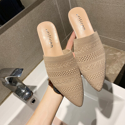 2019 New Slippers Women Wear Knitted Fashion Baotou Red Joker Pointed Mid-heel Coarse-heeled Half-length Slippers
2019 New Slippers Women Wear Knitted Fashion Baotou Red Joker Pointed Mid-heel Coarse-heeled Half-length Slippers