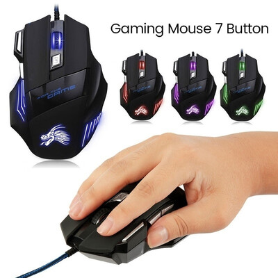 7 Button Mouse Gamer Gaming 5500DPI Multi Color LED Optical USB Wired Gaming Mouse Mice For PC Laptop
7 Button Mouse Gamer Gaming 5500DPI Multi Color LED Optical USB Wired Gaming Mouse Mice For PC Laptop