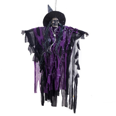Haunted House Decoration Props Hanging Animated Scary Skeleton Ghost with Red Light Eyes&Horror Sounds Horror Grim Reaper Hang
Haunted House Decoration Props Hanging Animated Scary Skeleton Ghost with Red Light Eyes&Horror Sounds Horror Grim Reaper Hang