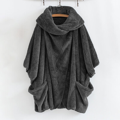 Toponeto Women Casual Solid Turtleneck Big Pockets Cloak Coats Vintage Oversize Coats
Toponeto Women Casual Solid Turtleneck Big Pockets Cloak Coats Vintage Oversize Coats
