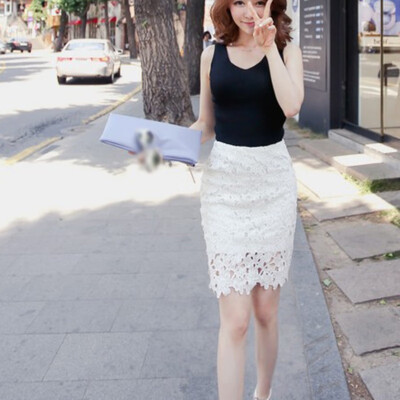 Women Summer Mid Waist Wild Skirt Lace Solid Color Strap Wild Bottom Bag Hip Maxi Dress
Women Summer Mid Waist Wild Skirt Lace Solid Color Strap Wild Bottom Bag Hip Maxi Dress