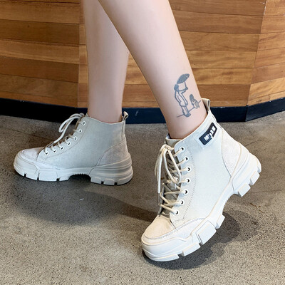 College Wind Martin Boots Shoes Shoes Thin Canvas Shoes Spring&Autumn High Uppers Korean Version
College Wind Martin Boots Shoes Shoes Thin Canvas Shoes Spring&Autumn High Uppers Korean Version