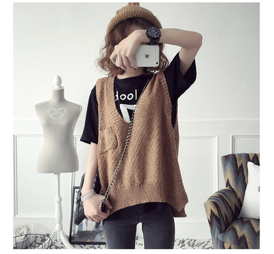 2018 spring&autumn 2018 Korea new loose short knitted vest women fashion trend clothes pullover women vest
2018 spring&autumn 2018 Korea new loose short knitted vest women fashion trend clothes pullover women vest