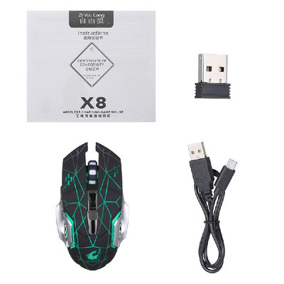 Free Wolf Wireless Gaming Mouse 2400DPI 7 Breathing Lights Adjustable DPI Mice with 24G&10m33ft Long Transmission Noiseless
Free Wolf Wireless Gaming Mouse 2400DPI 7 Breathing Lights Adjustable DPI Mice with 24G&10m33ft Long Transmission Noiseless