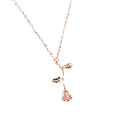 1 Pcs Delicate Rose Flower Pendant Necklace Charm Gold Silver Beauty Rose Jewelry Necklace For Women Girls
1 Pcs Delicate Rose Flower Pendant Necklace Charm Gold Silver Beauty Rose Jewelry Necklace For Women Girls