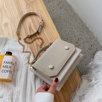 Advanced sense bag foreign style womens bag 2019 new tide Korean frosted diagonal bag temperament chain shoulder bag portable 
Advanced sense bag foreign style womens bag 2019 new tide Korean frosted diagonal bag temperament chain shoulder bag portable