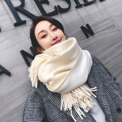 Scarf female winter Korean version of the wild dual-use solid color shawl student male long section thick warm scarf autumn&winter
Scarf female winter Korean version of the wild dual-use solid color shawl student male long section thick warm scarf autumn&winter