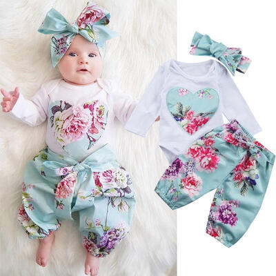 Fashion Newborn Baby Girls Clothes Sets Tops Bodysuist Long Sleeve Floral Pants Headbands 3pcs Cotton Outfits Clothing Set
Fashion Newborn Baby Girls Clothes Sets Tops Bodysuist Long Sleeve Floral Pants Headbands 3pcs Cotton Outfits Clothing Set