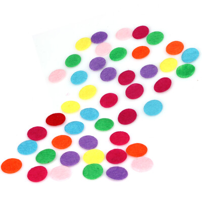 1000pcs DIY 15CM Round Felt Fabric Pads Accessory Patches Circle Fabric Fl