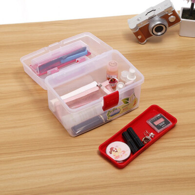 Toponeto Portable square art box cosmetic kit plastic double storage consolidation box
Toponeto Portable square art box cosmetic kit plastic double storage consolidation box