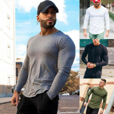 UK Mens Fit Long Sleeve T-Shirt Top Casual O-Neck Tops Shirt Muscle Tee Summer
UK Mens Fit Long Sleeve T-Shirt Top Casual O-Neck Tops Shirt Muscle Tee Summer