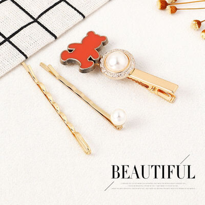 3pcs Cute Bear Hair Clips for Children Baby Girls Hair Accessories Cute Cartoon Fruit Animal Hairpins Metal Color Barrettes
3pcs Cute Bear Hair Clips for Children Baby Girls Hair Accessories Cute Cartoon Fruit Animal Hairpins Metal Color Barrettes