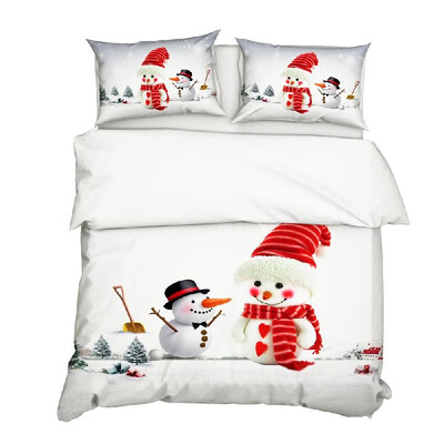 3PcsSet Christmas Style 3D Snowman Printed Pattern Duvet Cover with 2Pcs Pillowcases Bedding Set Bedclothes Bedroom Decor
3PcsSet Christmas Style 3D Snowman Printed Pattern Duvet Cover with 2Pcs Pillowcases Bedding Set Bedclothes Bedroom Decor