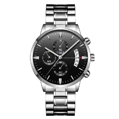 Mens stainless steel belt business casual calendar quartz watch waterproof black steel factory watch
Mens stainless steel belt business casual calendar quartz watch waterproof black steel factory watch