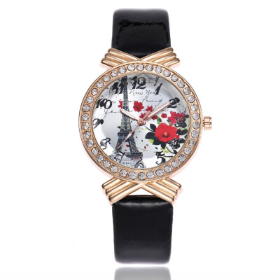Ms Herssan Paris Tower Rose Watch Tree
