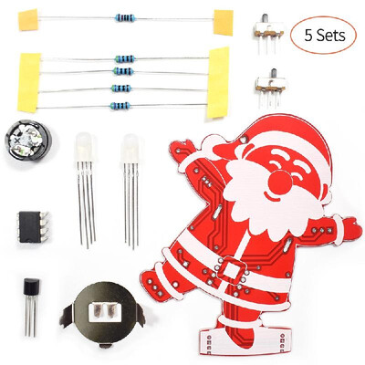 DIY Santa Claus Christmas Decoration Ornament Music Kit with Colorful LED Modes&Christmas Songs 5 Sets
DIY Santa Claus Christmas Decoration Ornament Music Kit with Colorful LED Modes&Christmas Songs 5 Sets