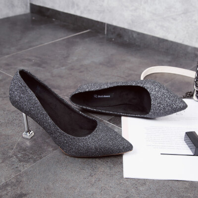 Xiaoqing New High-heeled Shoes Fall 2018 Gentle Tip-heeled Girl Princess Wedding Shoes Single Shoes Bridesmaid Shoes
Xiaoqing New High-heeled Shoes Fall 2018 Gentle Tip-heeled Girl Princess Wedding Shoes Single Shoes Bridesmaid Shoes