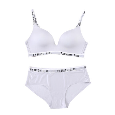 Glossy Ladies Push Up Padded Bras Briefs Sets Women Letter Straps Bras Elastic Waist Panties Suits
Glossy Ladies Push Up Padded Bras Briefs Sets Women Letter Straps Bras Elastic Waist Panties Suits