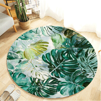 Gobestart Botany Elements Blanket Round Bathroom carpet 60cm