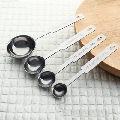 Four Pieces Set Stainless Steel Measuring Spoon Cup Seasoning Scoops Sauce Spoon Toiletry Kit
Four Pieces Set Stainless Steel Measuring Spoon Cup Seasoning Scoops Sauce Spoon Toiletry Kit