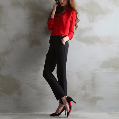 Womens Long Sleeve Loose Chiffon Shirt Lady Casual Blouse Shirt Tops 5 Solid Colors blusas feminina Women Clothes 2017
Womens Long Sleeve Loose Chiffon Shirt Lady Casual Blouse Shirt Tops 5 Solid Colors blusas feminina Women Clothes 2017