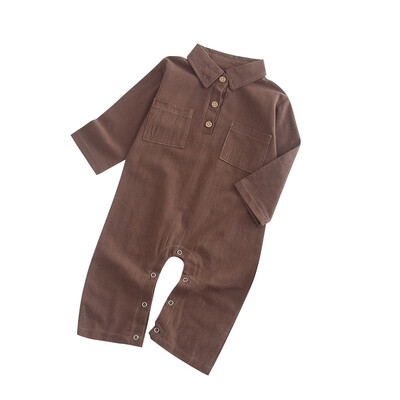 Newborn Infant Baby Boys Lapel Collar Long-sleeved One-piece Cotton Romper Jumpsuits Baby Clothing 0-24M
Newborn Infant Baby Boys Lapel Collar Long-sleeved One-piece Cotton Romper Jumpsuits Baby Clothing 0-24M