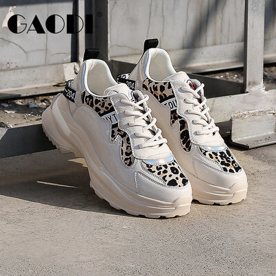 Ms Gao Di Gao Di thickened round head with lace wild leopard casual old shoes womens meters 36
Ms Gao Di Gao Di thickened round head with lace wild leopard casual old shoes womens meters 36