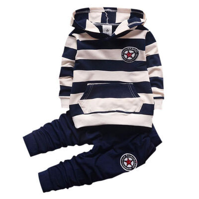 2 PCS Set Children Baby Girls Clothing Sets Clothes Newborn Infant Full Sleeve Striped Hooded Coat Tops Pants Toddler Kids
2 PCS Set Children Baby Girls Clothing Sets Clothes Newborn Infant Full Sleeve Striped Hooded Coat Tops Pants Toddler Kids